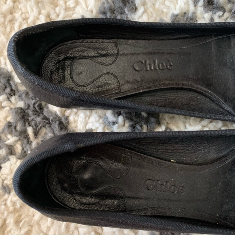 Vintage Chloé black leather lace up heels - Picture 8 of 9